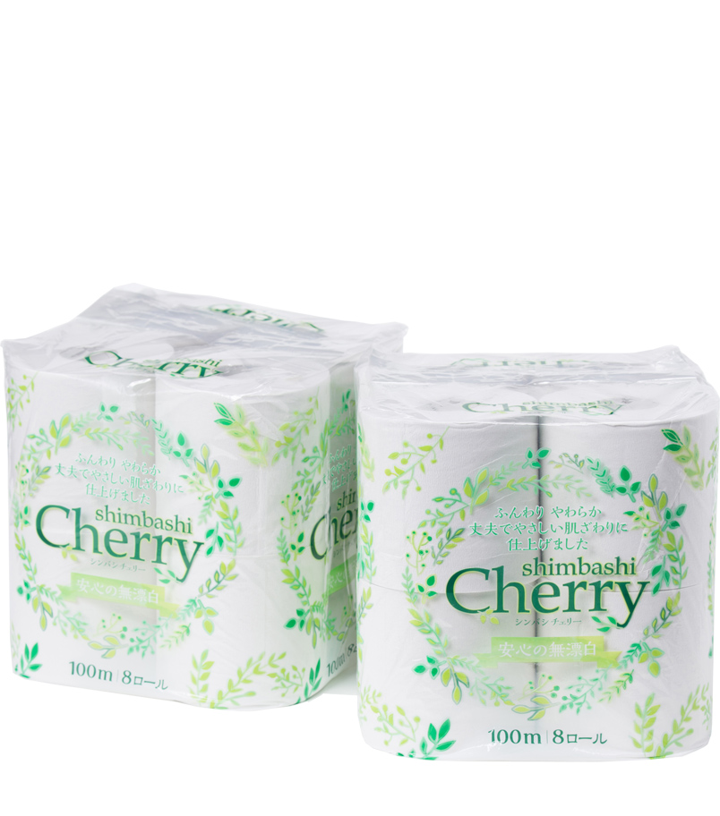 トイレットペーパー シンバシチェリー シングル 100ｍ 8ロール×4パック 芯あり