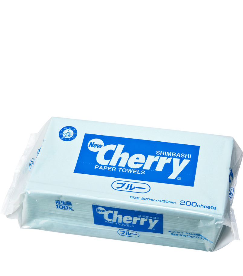 ペーパータオル ニューチェリーブルータオル 200枚 35パック